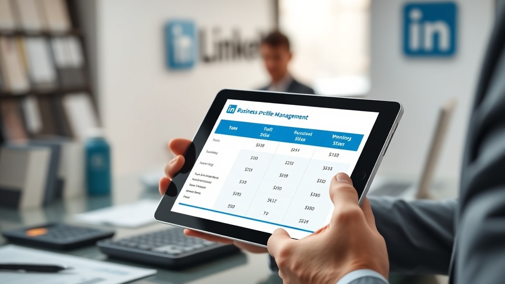 כמה עולה ניהול פרופיל עסקי בלינקדאין עם סרטונים?